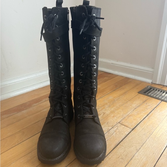 Harley-Davidson Women's Black Moto Boots - Picture 2 of 5